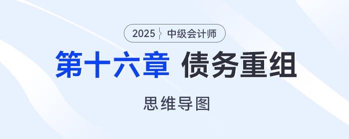 2025年中級會(huì)計(jì)實(shí)務(wù)思維導(dǎo)圖——第十六章：債務(wù)重組