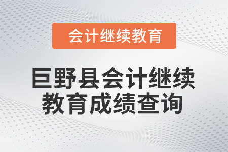 2025年山東省巨野縣會(huì)計(jì)繼續(xù)教育成績(jī)查詢