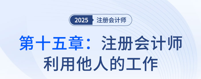 第十五章注冊會計(jì)師利用他人的工作_2025年注會審計(jì)習(xí)題隨章演練