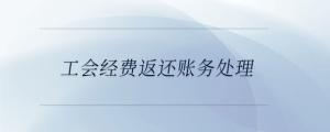 工會經(jīng)費(fèi)返還賬務(wù)處理