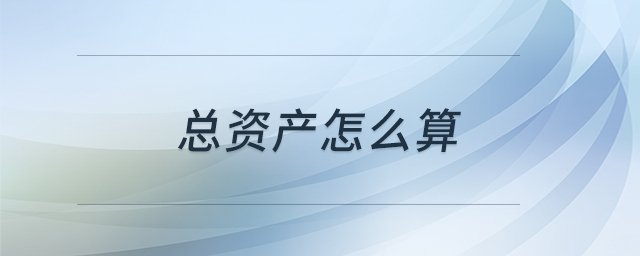 總資產怎么算
