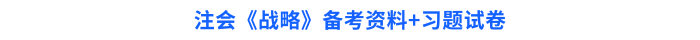 注會《戰(zhàn)略》備考資料+習題試卷