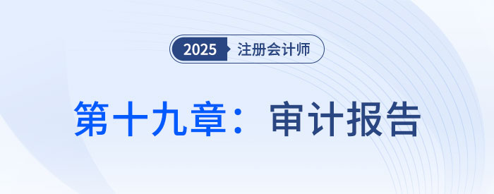 第十九章審計(jì)報(bào)告_2025年注會(huì)審計(jì)思維導(dǎo)圖
